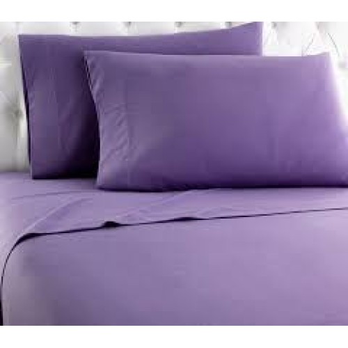 800/1000/1200 TC Egyptian Cotton Sheet/Duvet/Flat All Sizes Purple Solid