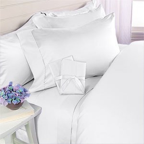 US Size Egyptian Cotton 1000 TC White Solid Details about   Only Fitted Sheet Extra PKT 